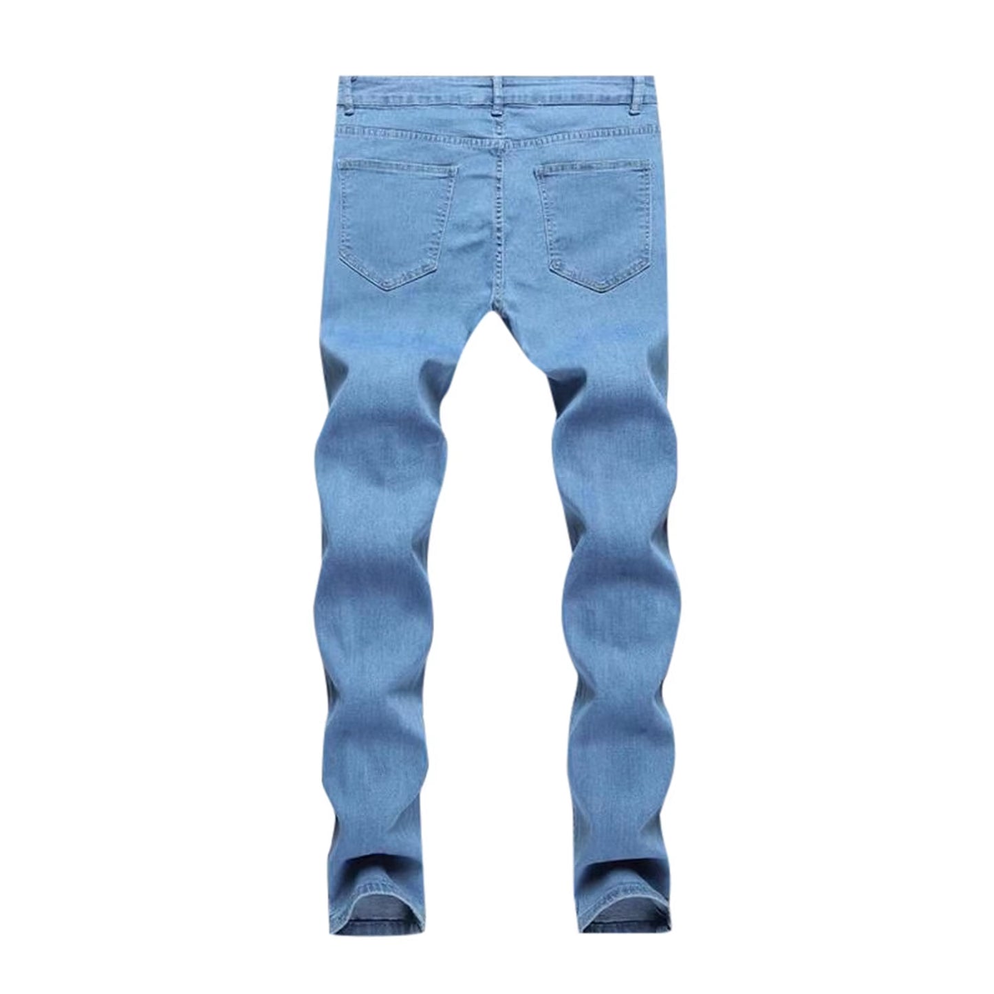 Mens Jeans Jeans Denim Distressed S 3Xl Jeans Elastic Slim Fashion Men'S Pants Fashion Street Style Ripped Skinny Jeans